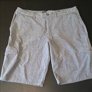 BKE Light Gray Cargo Shorts for Men